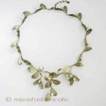 Michaud ネックレス ボックスウッド　真珠