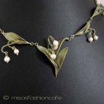 Michaud ネックレス 　真珠のすずらん