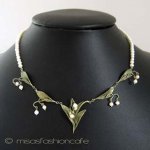 Michaud ネックレス 　真珠のすずらん