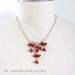 Michaudネックレス再販　 　天然石カーネリアンの実