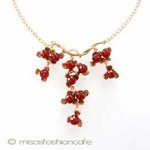 Michaudネックレス再販　 　天然石カーネリアンの実