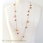 マイケルミショー　再販！ 天然石の実ネックレス　