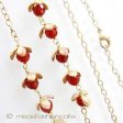 （画像用） Michaudネックレス　 　天然石カーネリアンの実
