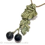 マイケルミショーネックレス 天然石　カシスの実