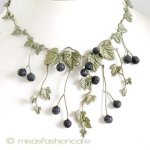 Michaudネックレス再販　 天然石カシスの実