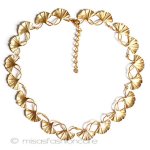 マイケルミショー　24Kgp イチョウ　ネックレス