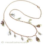 マイケル　ミショー 真珠・天然石ネックレス