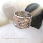 マイケルミショー リング ピンクシルバー白樺