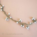 マイケルミショーネックレス 真珠　梅の花　再販