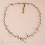 マイケルミショーネックレス 真珠　梅の花　再販