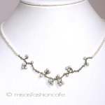 マイケルミショー　真珠 梅の花　ネックレス