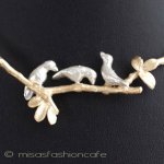 マイケルミショー 鳥と小枝　ネックレス