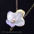（画像用） マイケルミショー・ネックレス ガラス製　すみれの花