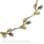 マイケルミショー　真珠 スミレの蕾　ネックレス