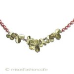 マイケルミショー・ネックレス 真珠　幸運のクローバー