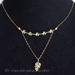 マイケルミショー　真珠 クローバー　ネックレス