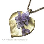 マイケルミショー ライラック　ネックレス