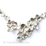 紫陽花　ネックレス シルバー　フラワー