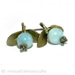 マイケルミショー　ピアス 天然石のブルーベリー