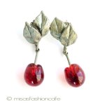 マイケルミショー　ピアス ガラスのチェリー再販！