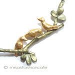 マイケルミショー 鳥と小枝　ネックレス