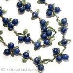 ブルーベリー天然石ネックレス