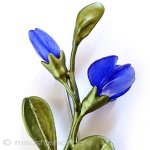 インディゴの花ブローチ