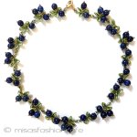 ブルーベリー果実 天然石ネックレス