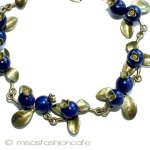 天然石　ブルーベリー ラピス　ブレスレット