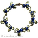 天然石　ブルーベリー ラピス　ブレスレット