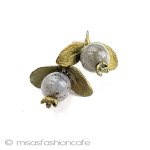 マイケルミショー　ピアス 天然石ブルーベリー 再販
