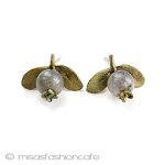 マイケルミショー　ピアス 天然石ブルーベリー 再販