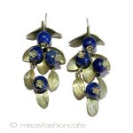 マイケルミショー　ピアス 天然石のブルーベリー