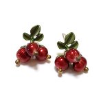 真珠ベリー　ピアス パールのクランベリー