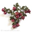 （画像用） 真珠ベリー　ブローチ パールのクランベリー