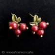 （画像用） 真珠ベリー　ピアス パールのクランベリー