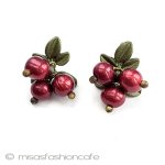 真珠ベリー　ピアス パールのクランベリー