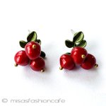 真珠ベリー　ピアス パールのクランベリー