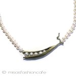 マイケルミショー 再販 真珠えんどう豆ネックレス