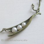 Michaud ネックレス 真珠 さやえんどう豆