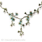 わすれな草のお花 真珠　ネックレス