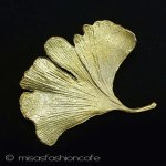 マイケルミショー　再販！ イチョウの葉ブローチ