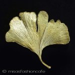 マイケルミショー　再販！ イチョウの葉ブローチ