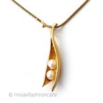 マイケルミショー　24Kgp 真珠の豆　ネックレス