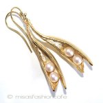 真珠　えんどう豆　再販！ ピアス　または　クリップ