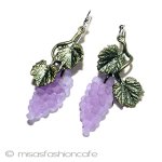 マイケルミショー　葡萄 ピアス　または　クリップ