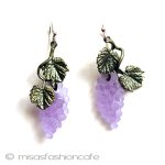 マイケルミショー　葡萄 ピアス　または　クリップ