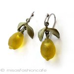 レモンの果実アクセサリー ピアスまたはイヤリング