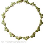 真珠睡蓮の花 ネックレス