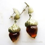 Michaud ピアス カシの木・どんぐり